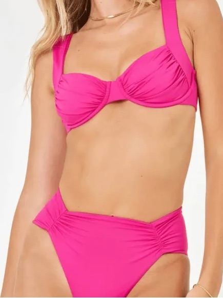 L*Space Stella Bikini Top Size Large New